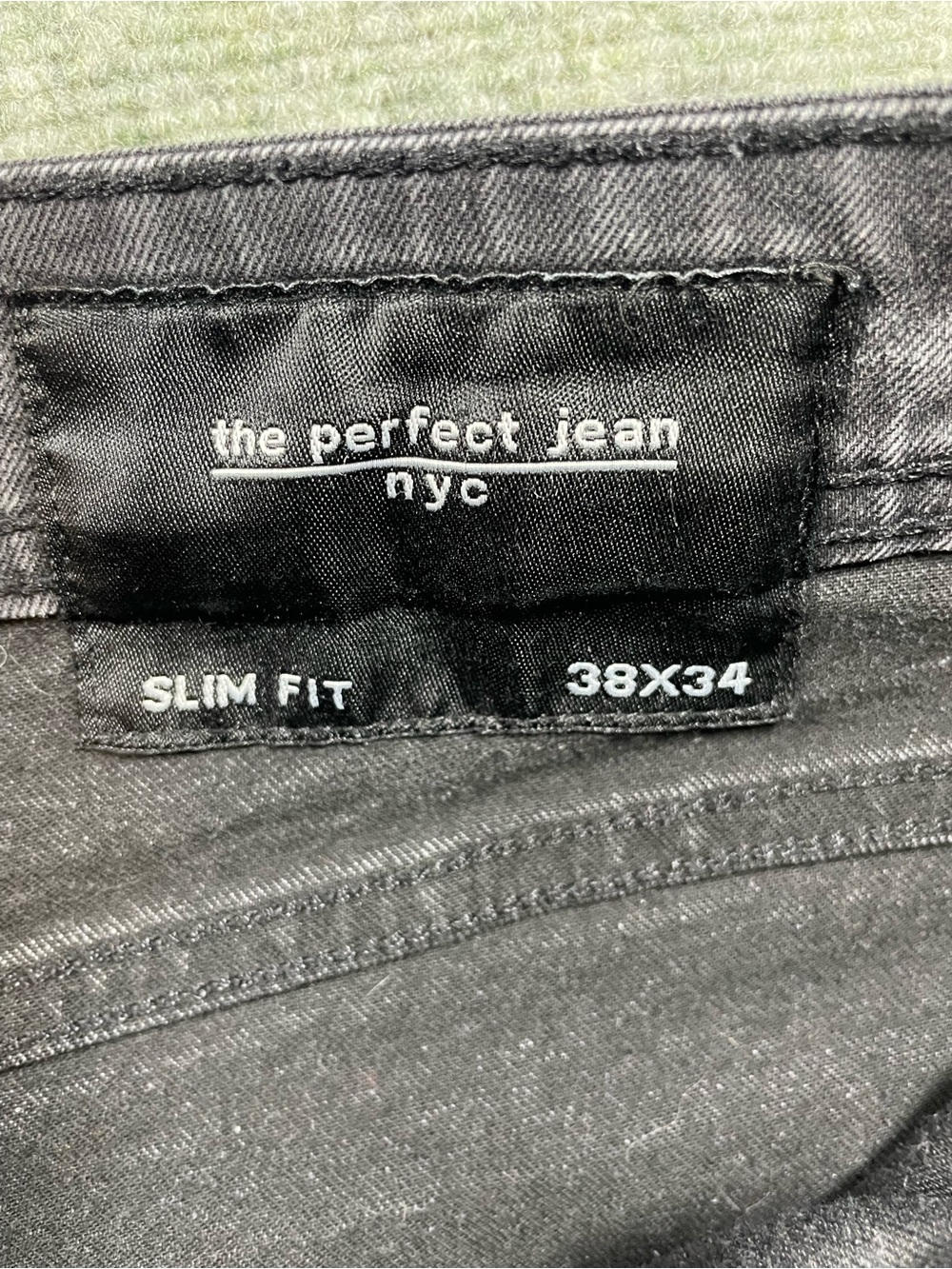 Men's Slim Straight Jeans in‎ Charcoal Gray 38/34